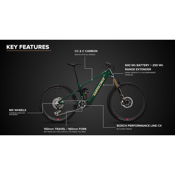 Santa Cruz Vala CC X0 AXS RSV Full Suspension Electric Mountain Bike 2025